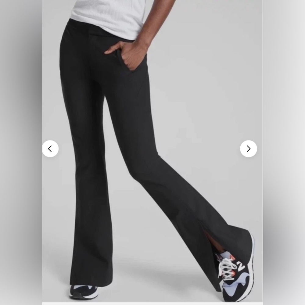 Athleta Stellar Flare Trousers in Black